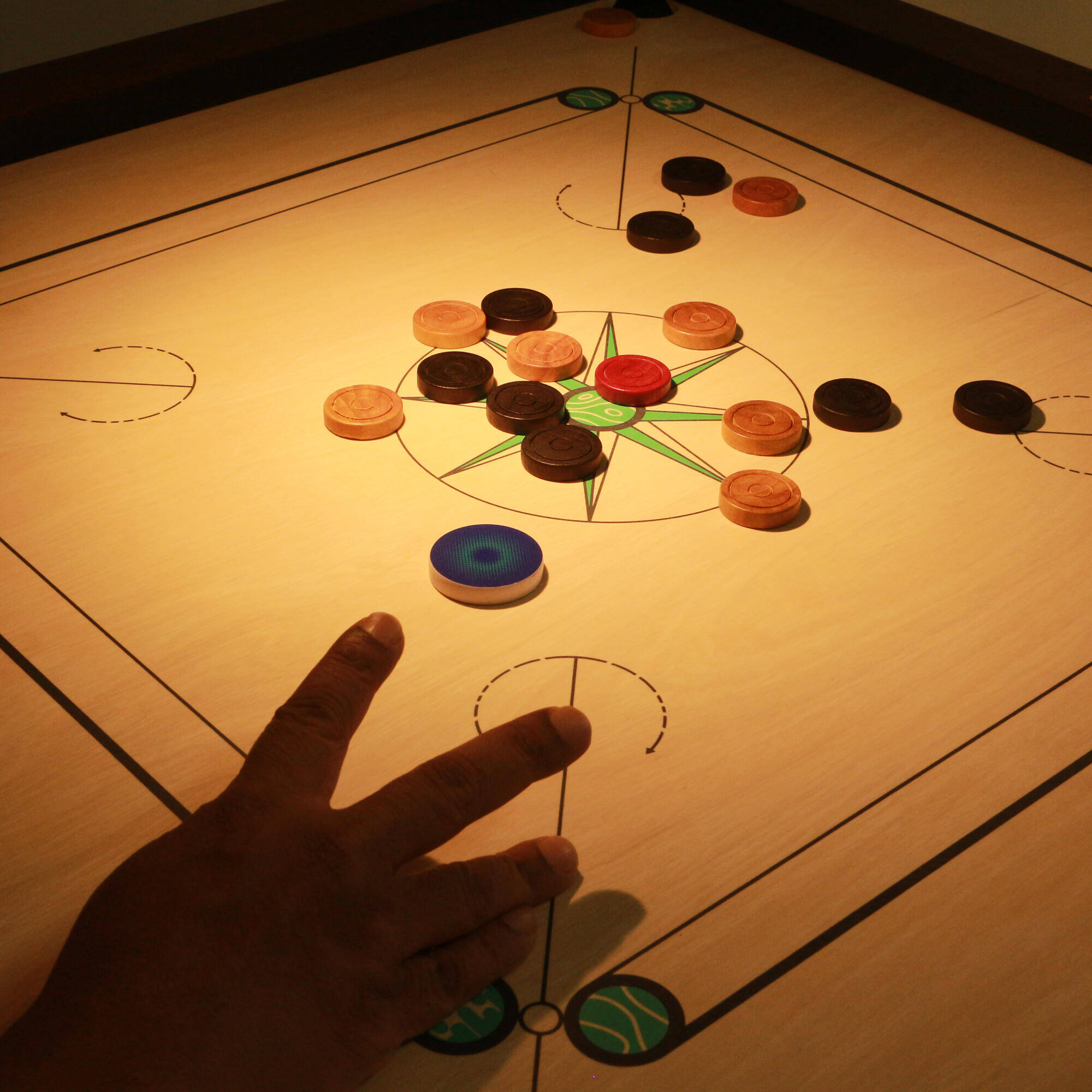 12 mm INDIAN PLY CARROM BOARD - PLAY 550 -  5