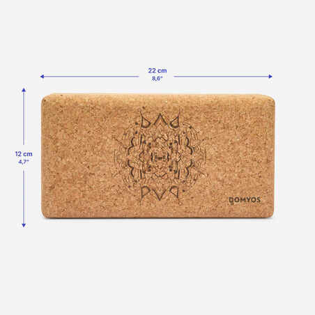 Cork Yoga Brick - Mandala Print