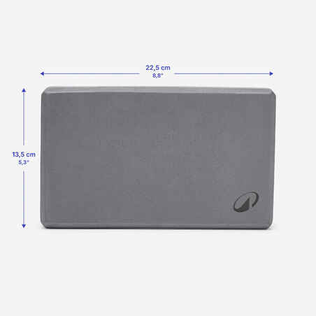 Foam Yoga Block - Grey