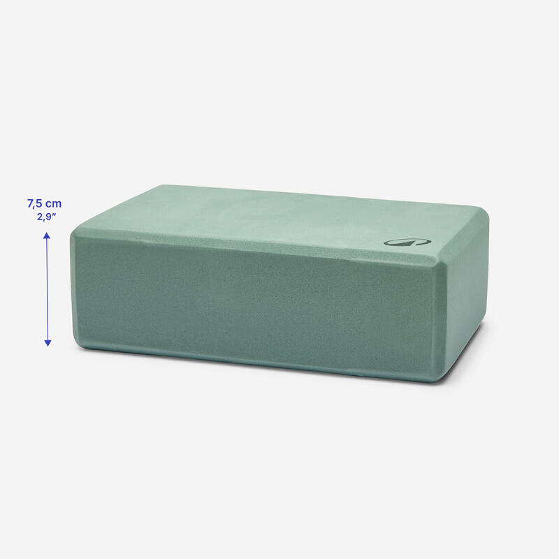Brique de yoga en mousse, vert foncé