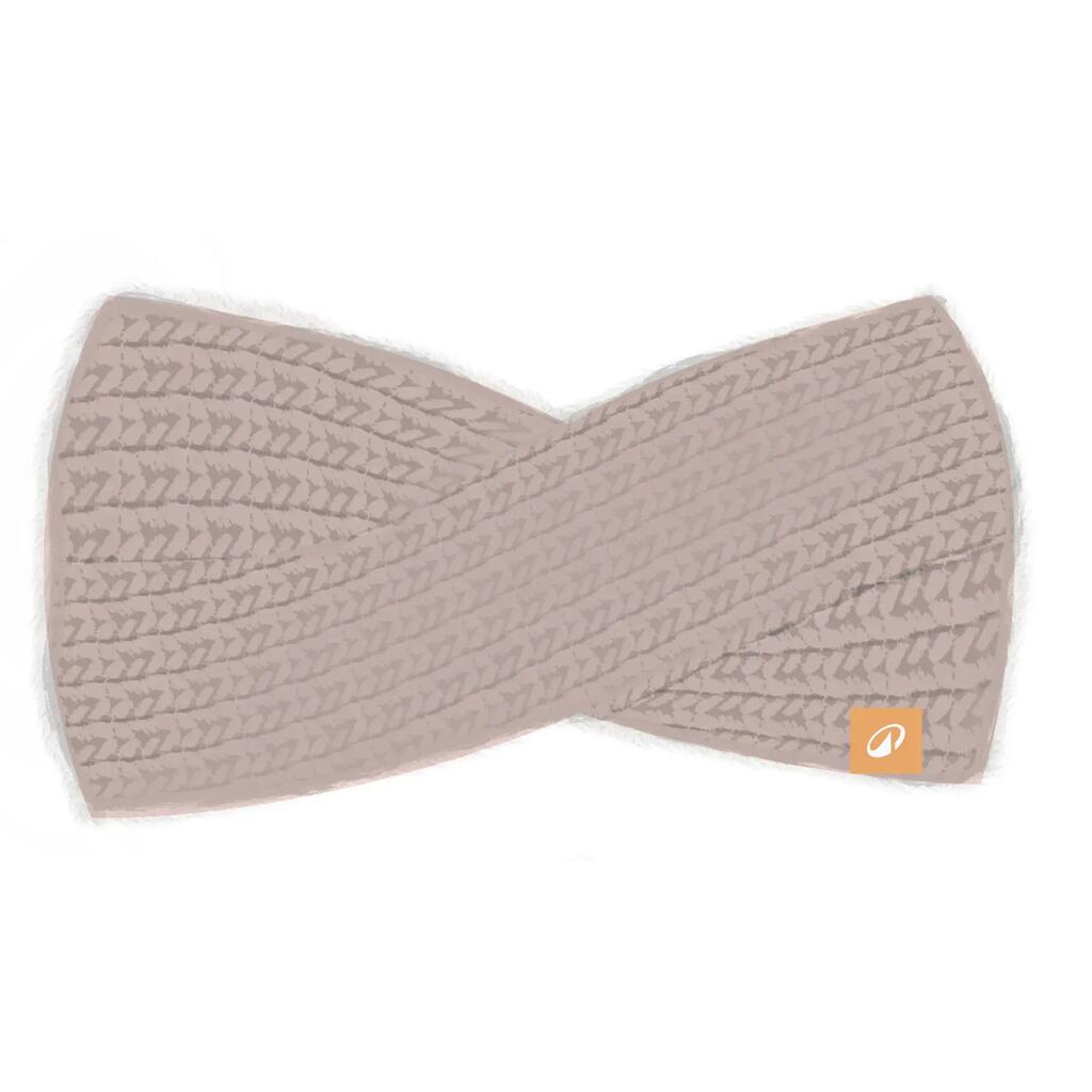 Women’s twisted headband, WAVY 500 - Rose quartz