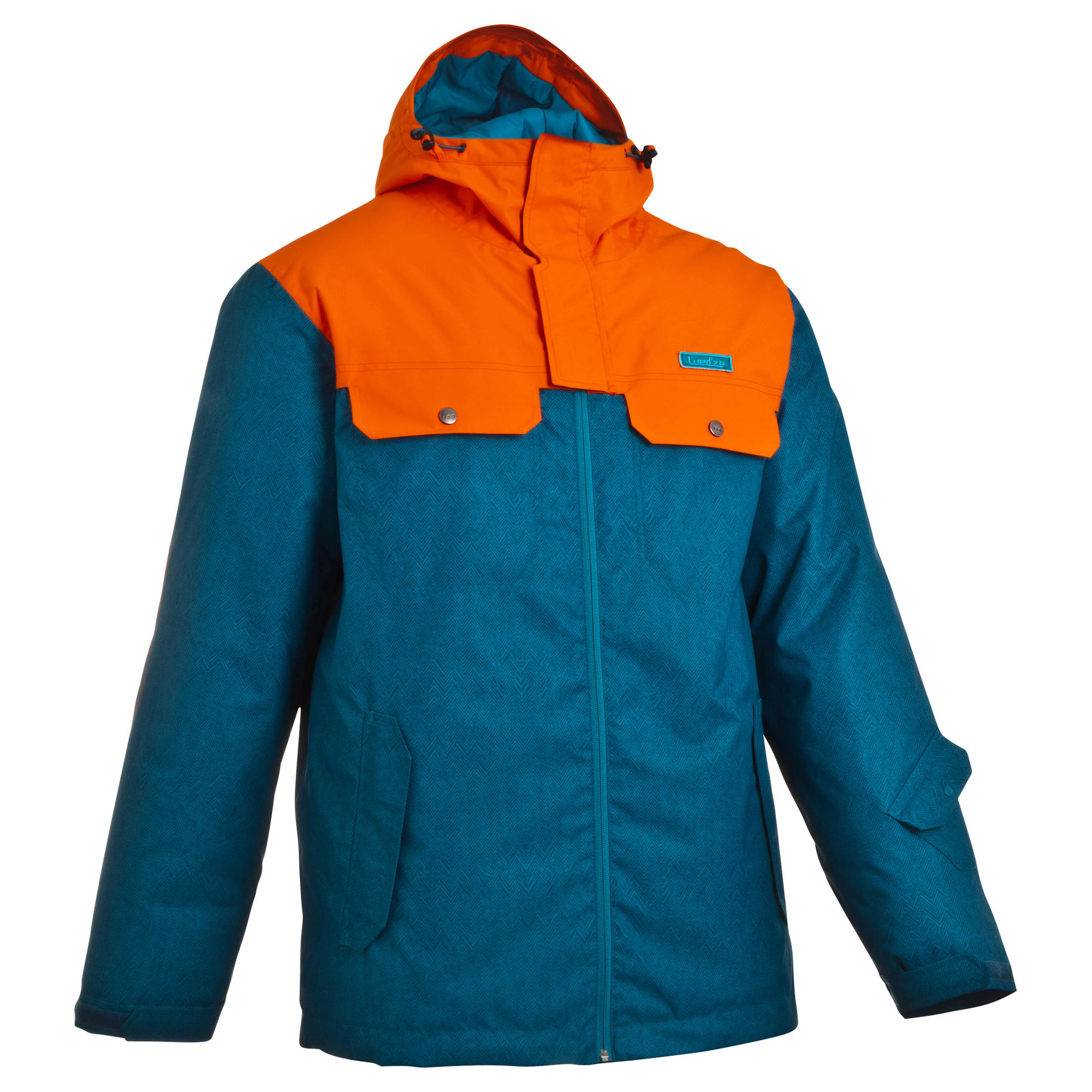 Wedze Evostyle Men S Ski Jacket Blue Orange
