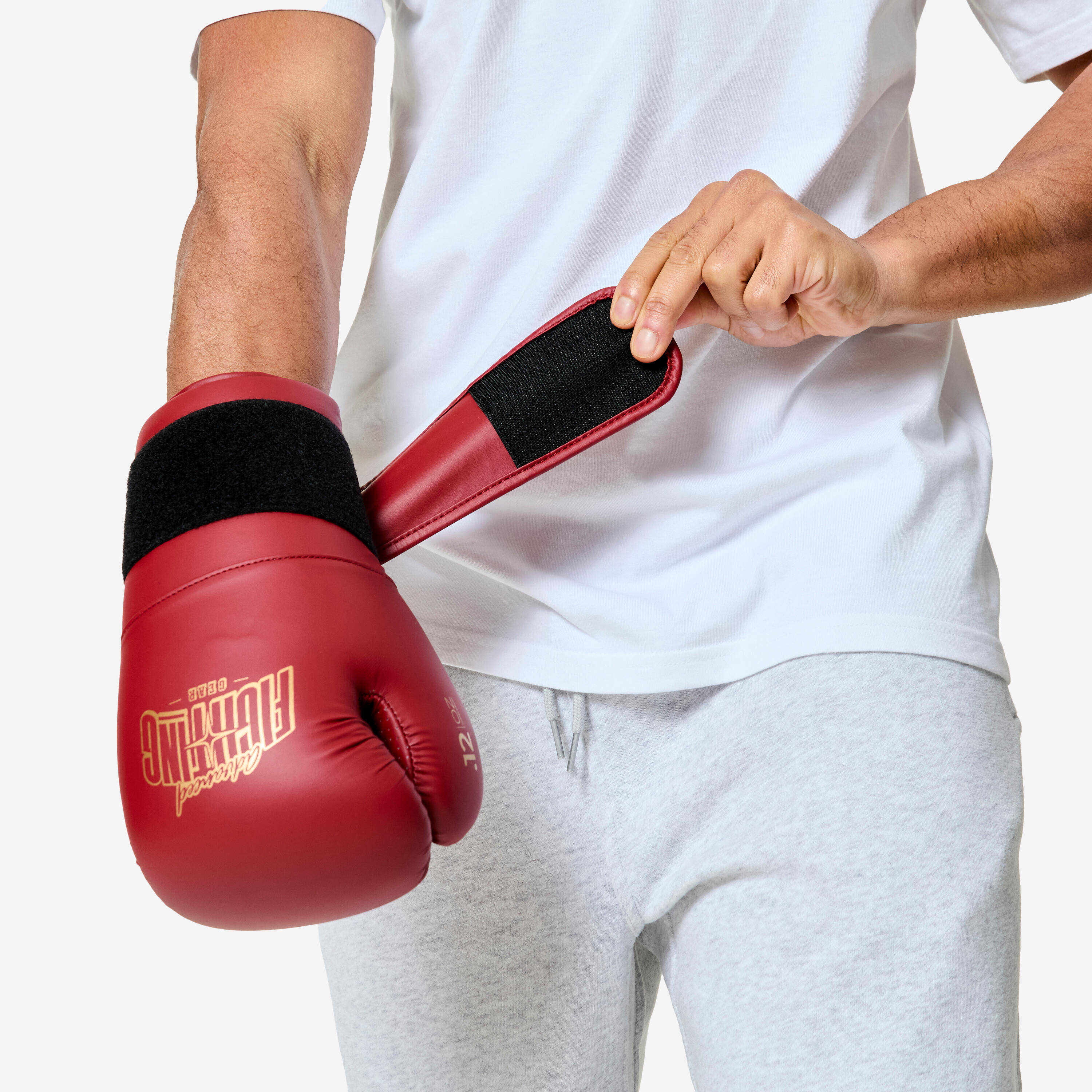 Boxing Training Gloves with Ergonomic Foam - Red -  2