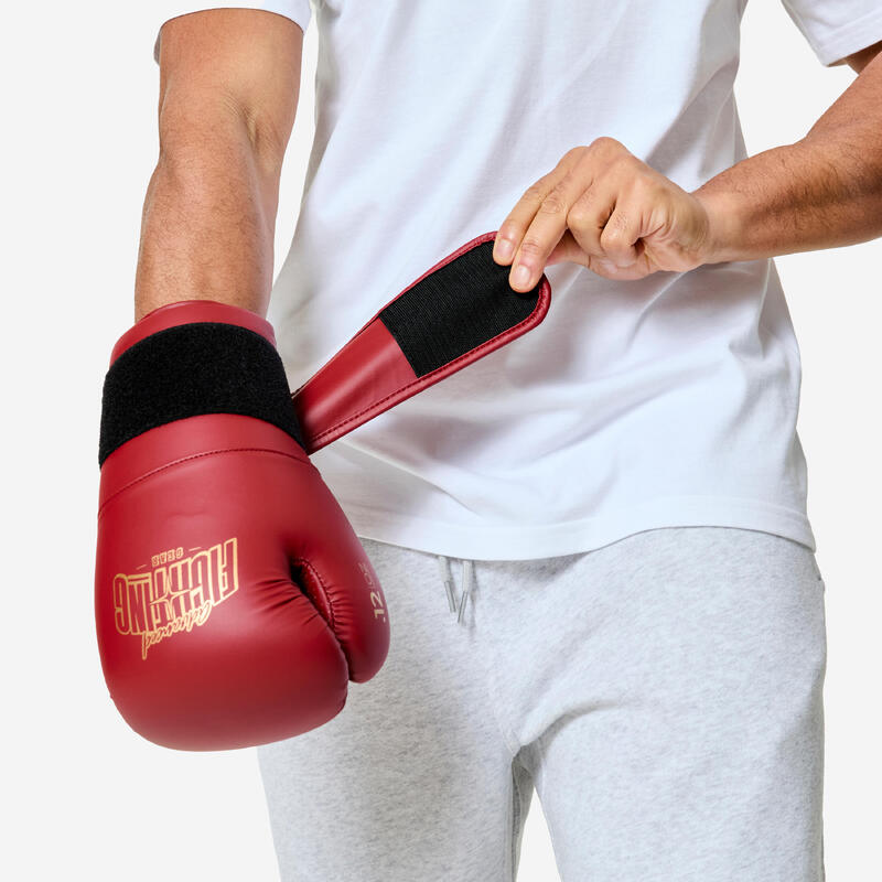 Mănuși de box de antrenament cu spumă ergonomică Roșu