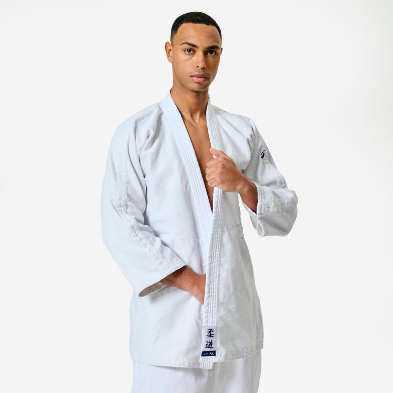 Kimono de judo léger et résistant adulte, blanc