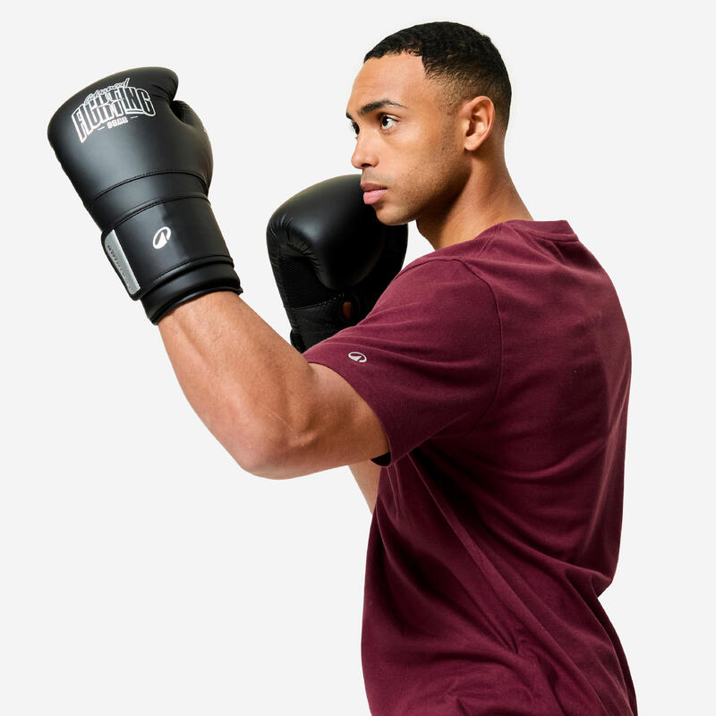 Mănuși de box de antrenament cu spumă ergonomică, Negru
