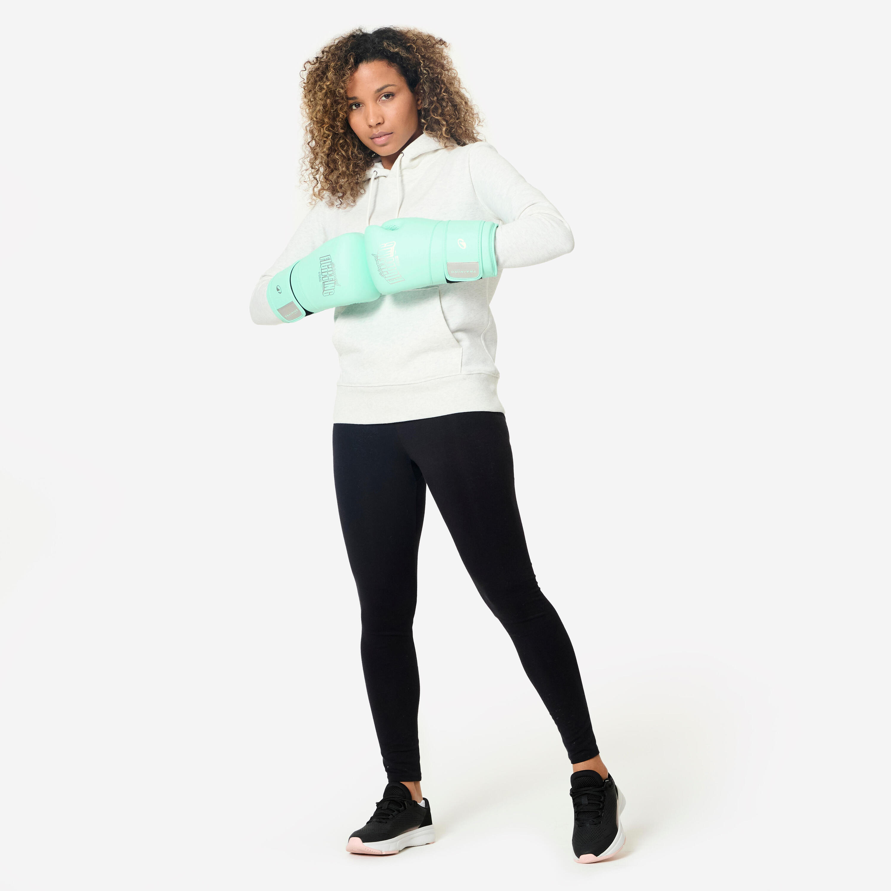 Gants de boxe training avec mousse ergonomique, vert 7/7