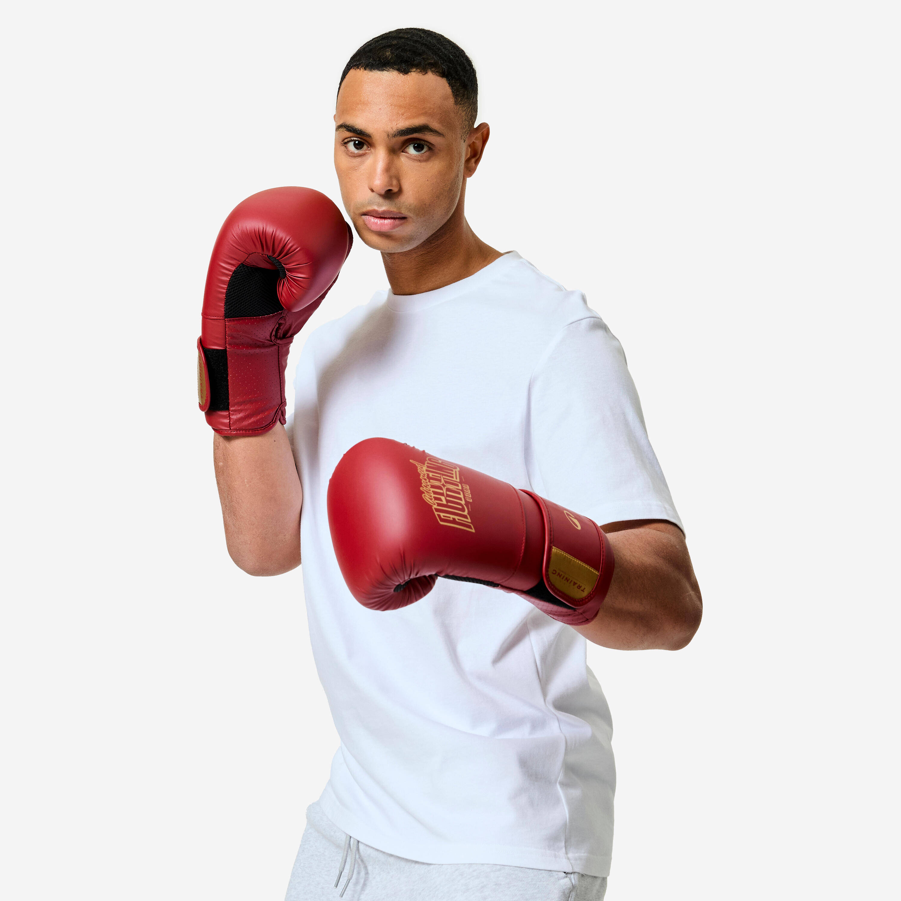 Boxing Training Gloves with Ergonomic Foam - Red -  3