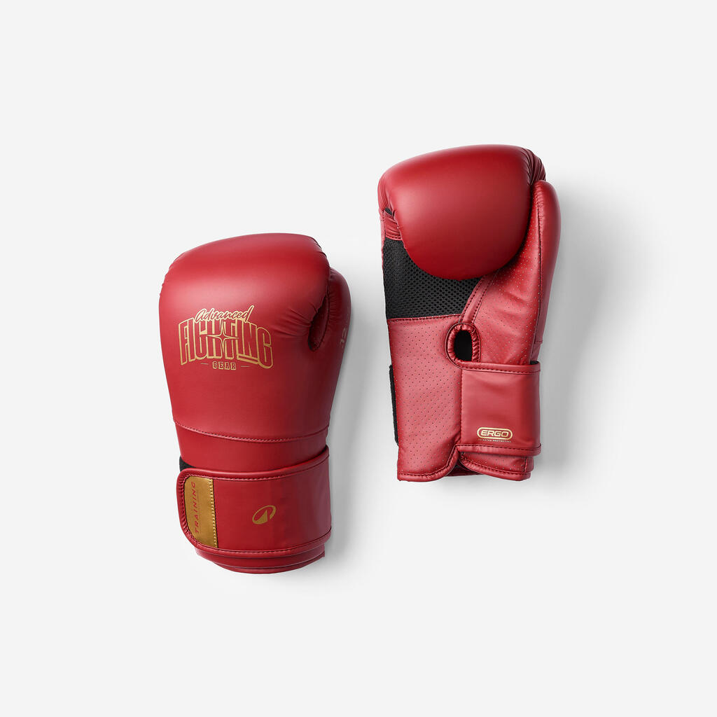 Boxing Ergonomic Protective Gloves - Burgundy
