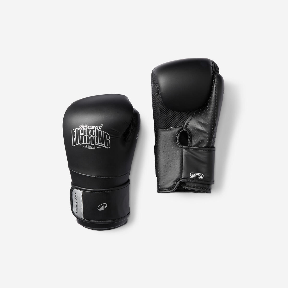 Gants de boxe training avec mousse ergonomique, noir