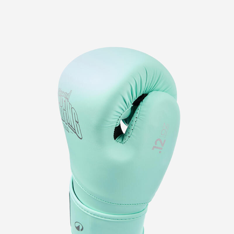 Gants de boxe training avec mousse ergonomique, vert