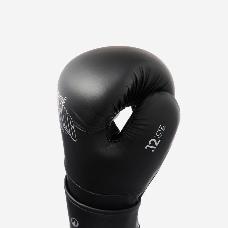 Mănuși de box de antrenament cu spumă ergonomică, Negru