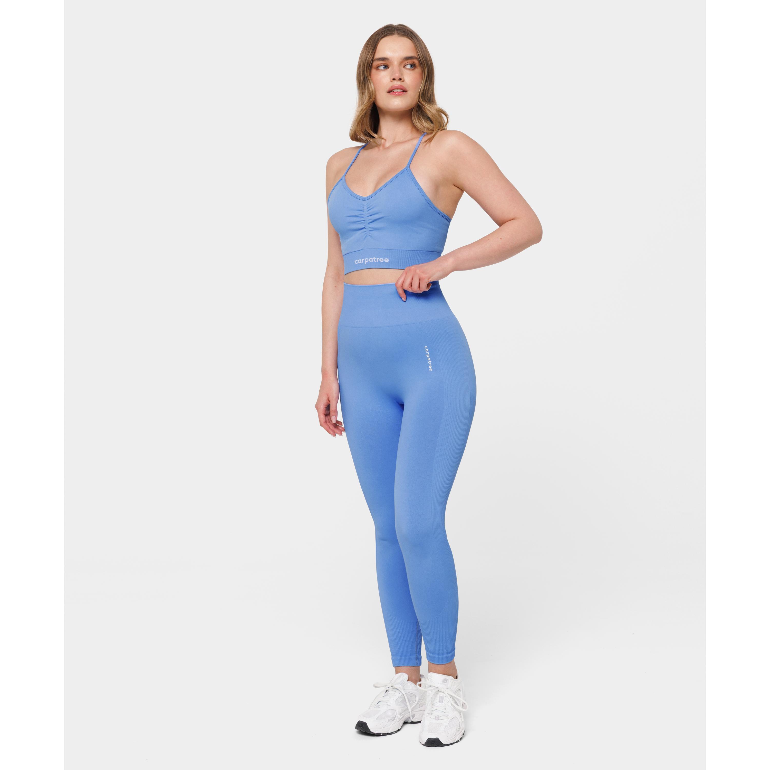 Legginsy bezszwowe Carpatree Allure niebieskie 2/4