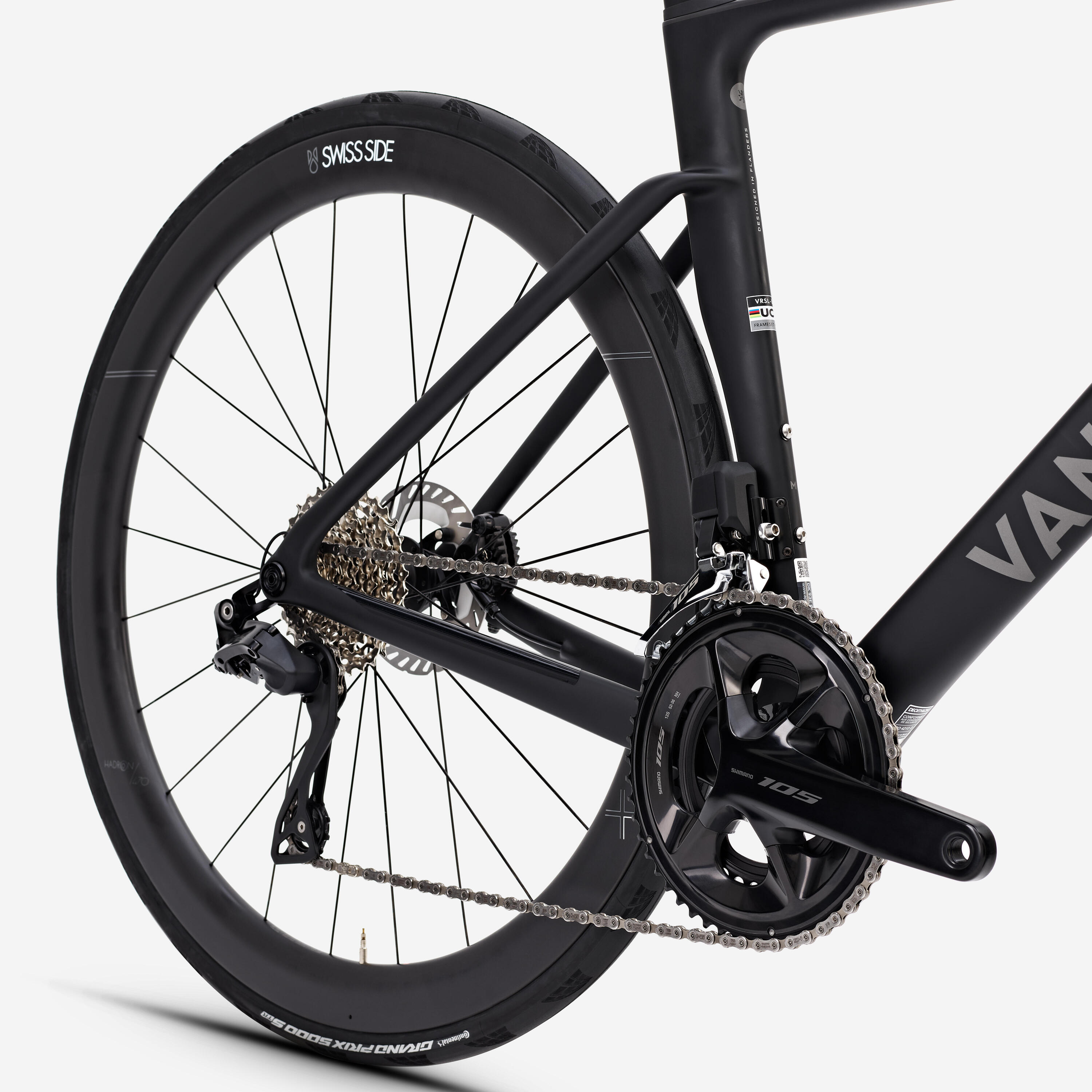 Rennrad Race RCR-R CF Shimano 105 Di2 Powermeter Schwarz  6/15