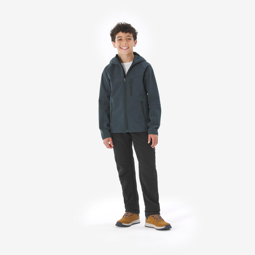 Kurtka softshell turystyczna dla dzieci Quechua MH900