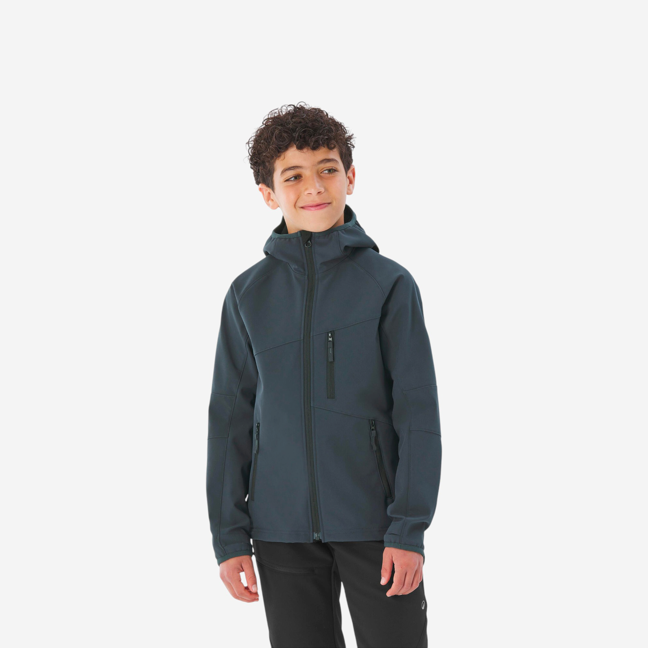 Veste softshell de randonnée enfant 7-15 ans, mh900 gris - Randonnée - Trek - Quechua- Clubs - Entreprises - Collectivités - Associations