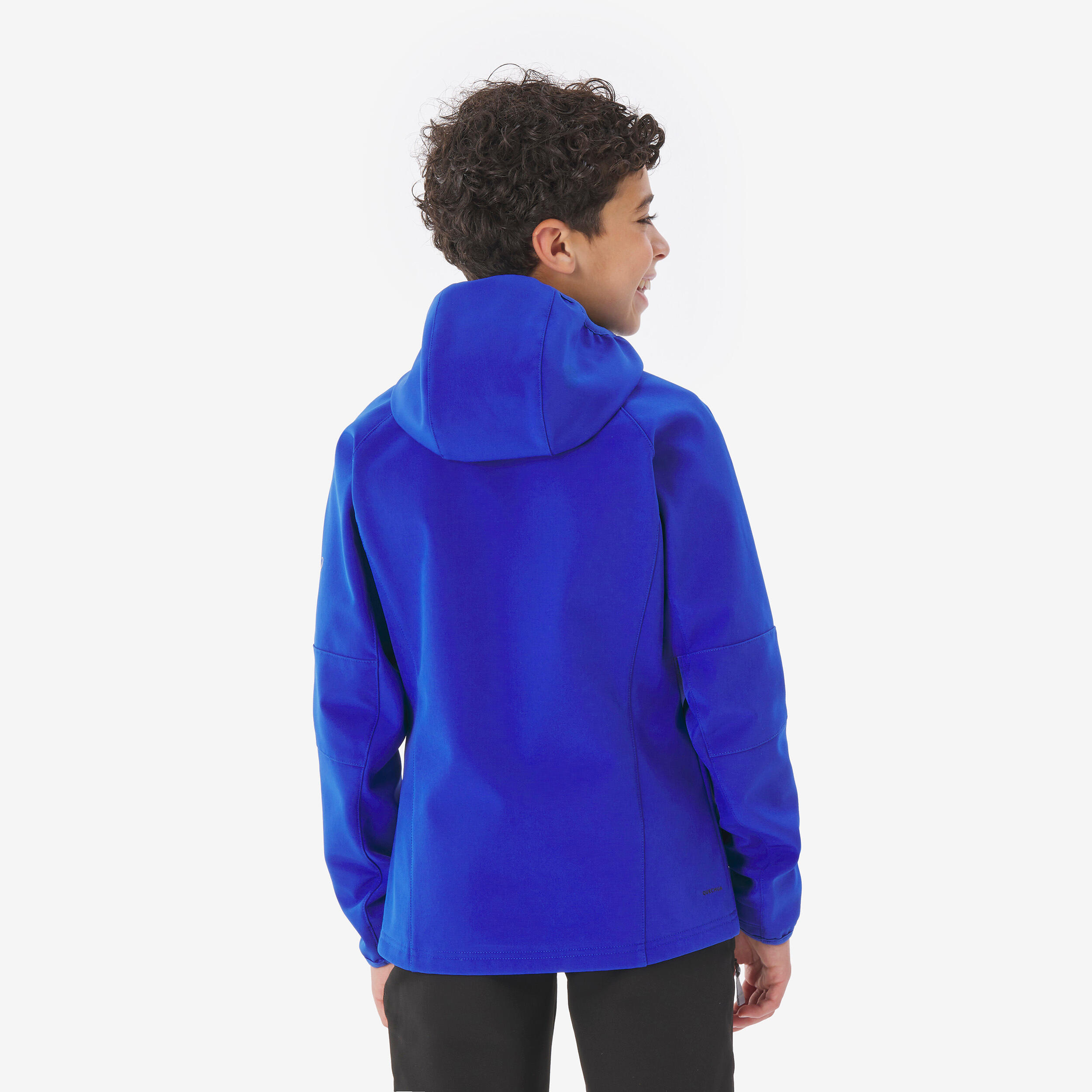 MH900 kids’ softshell hiking jacket - 7–15 years - Blue