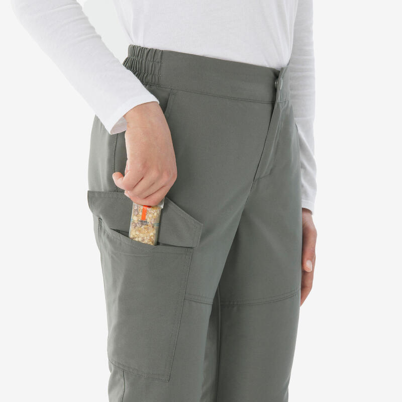 Pantalon călduros Drumeție NH100 Kaki Băieți 7-15 ani