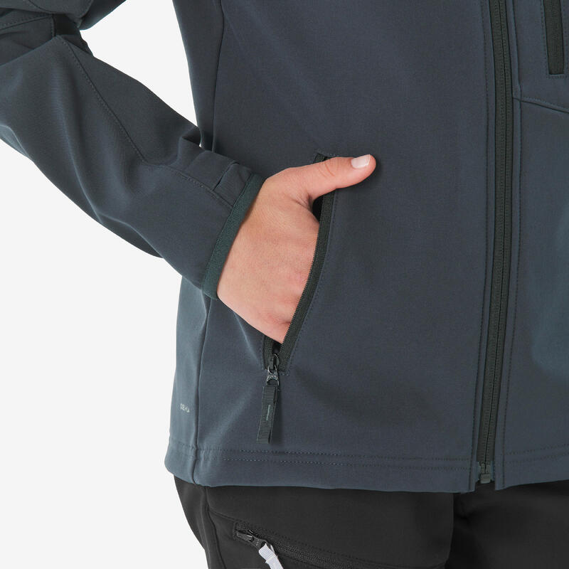 Kurtka softshell turystyczna dla dzieci Quechua MH900 