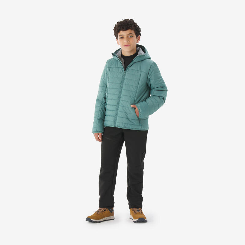 Doudoune légère enfant 7-15 ans, MH100 vert