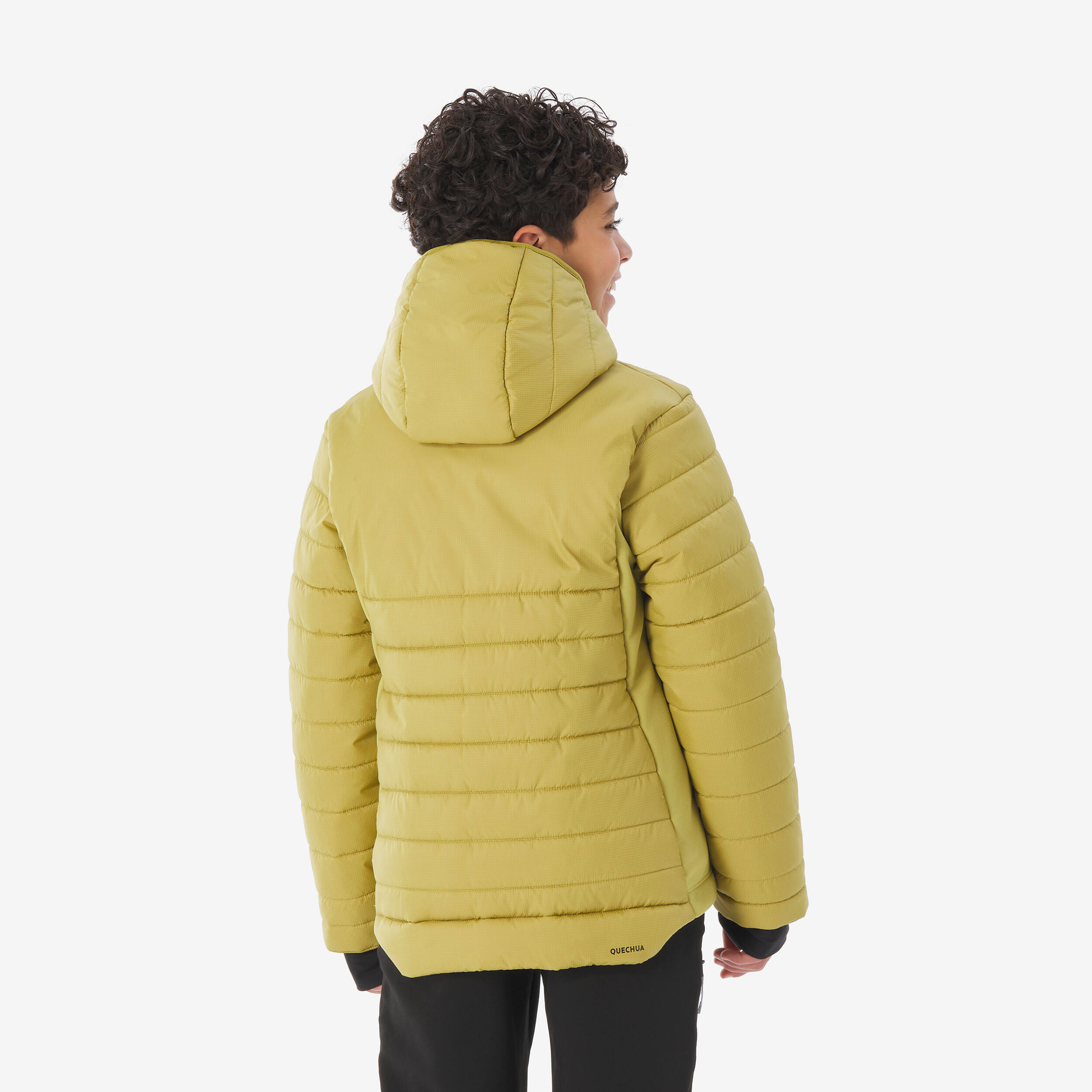 MH500 kids' padded hiking jacket - 7–15 years - Yellow