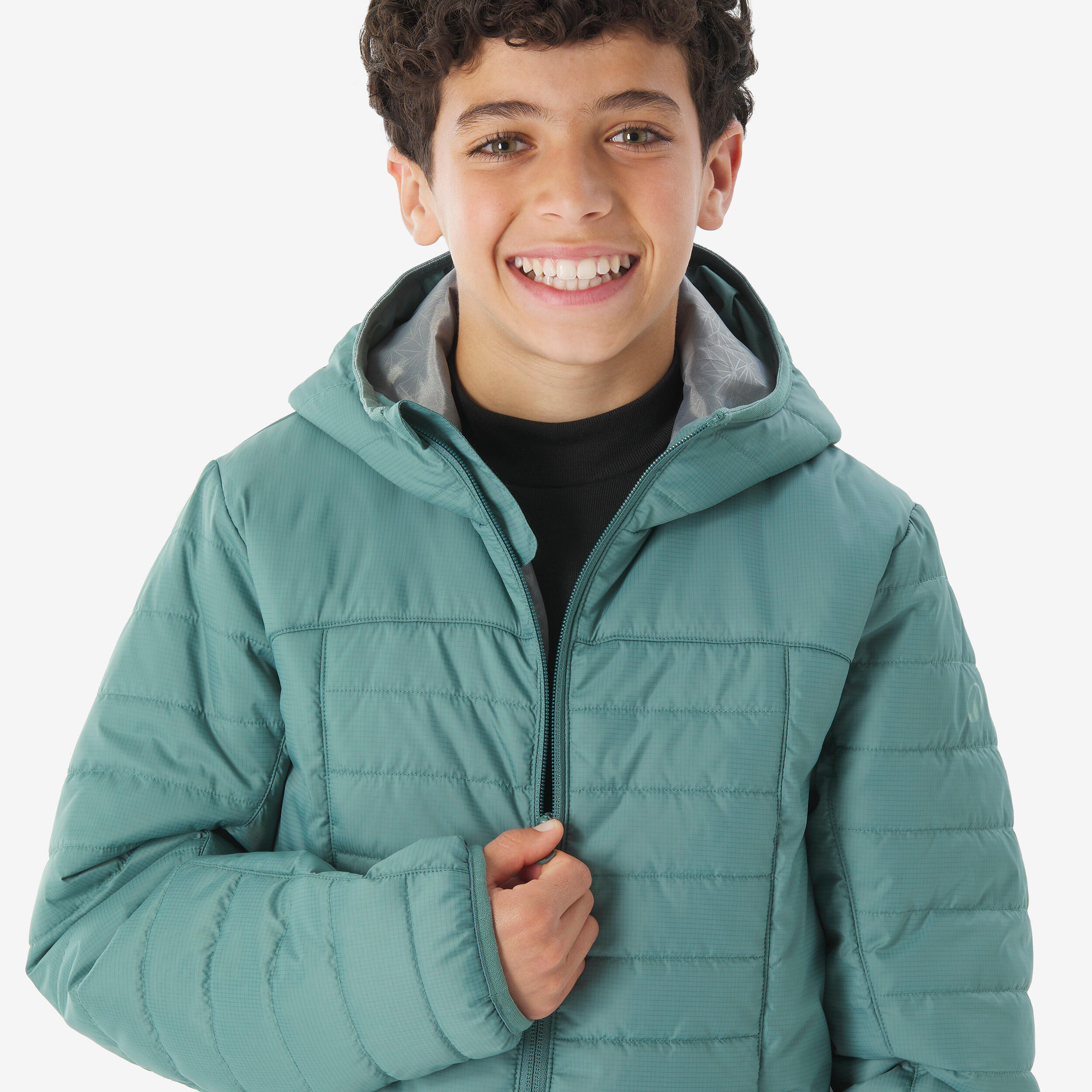 Wattierte leichte Jacke Kinder Gr. 122–170 - MH100 grün 6/7