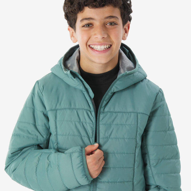 Doudoune légère enfant 7-15 ans, MH100 vert