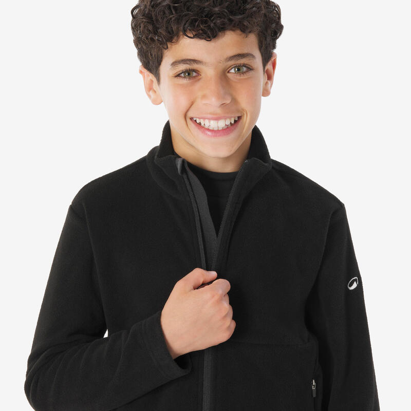 Çocuk Outdoor Polar Mont - 7/15 Yaş - Siyah - MH500