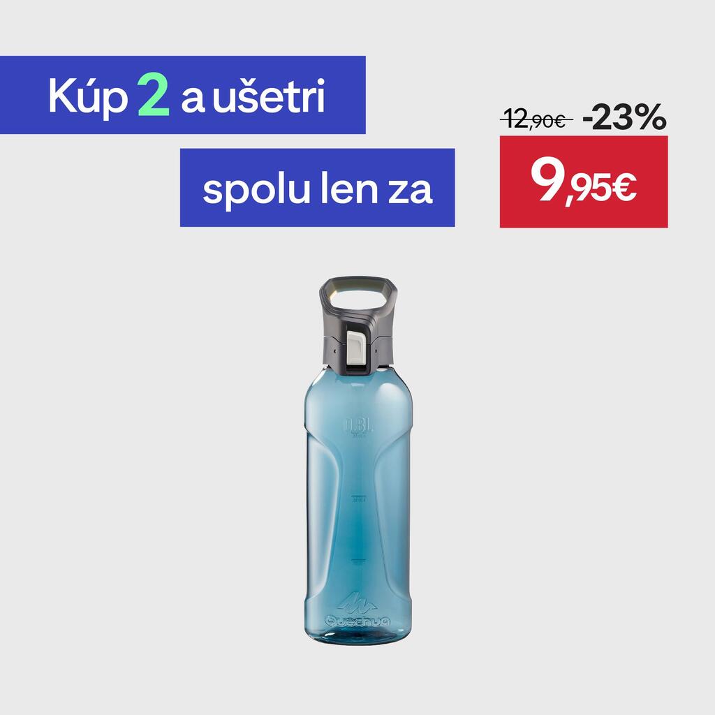 Turistická fľaša Ecozen® 0,8 l uzáver s rýchlym otváraním modrá