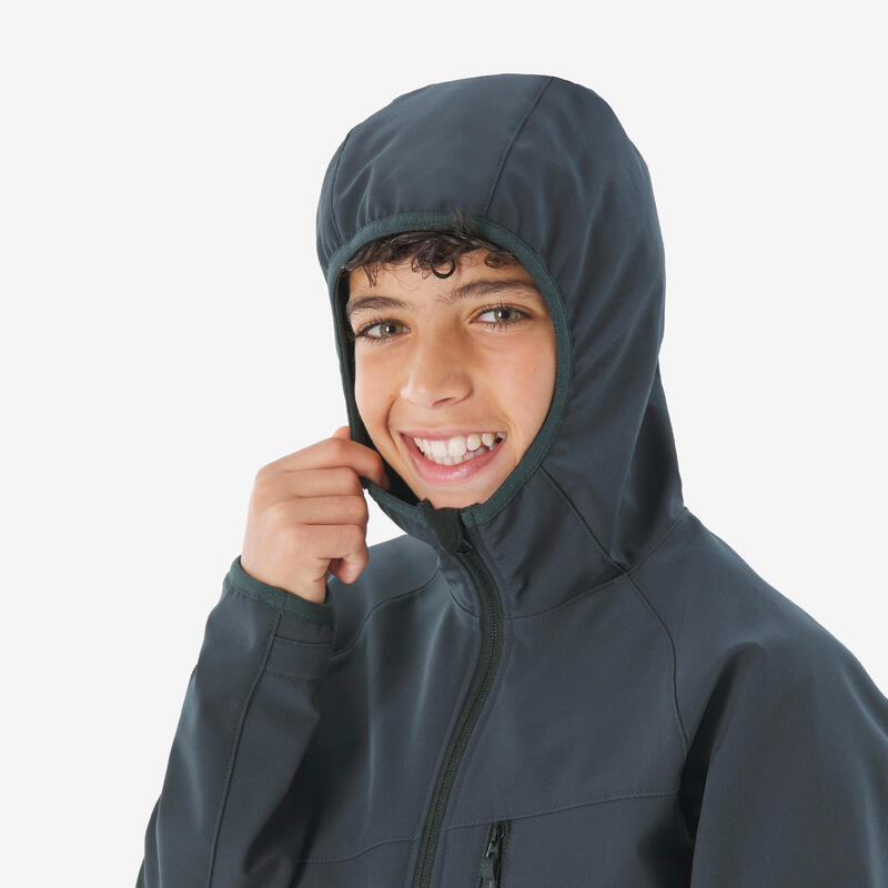 Kurtka softshell turystyczna dla dzieci Quechua MH900 