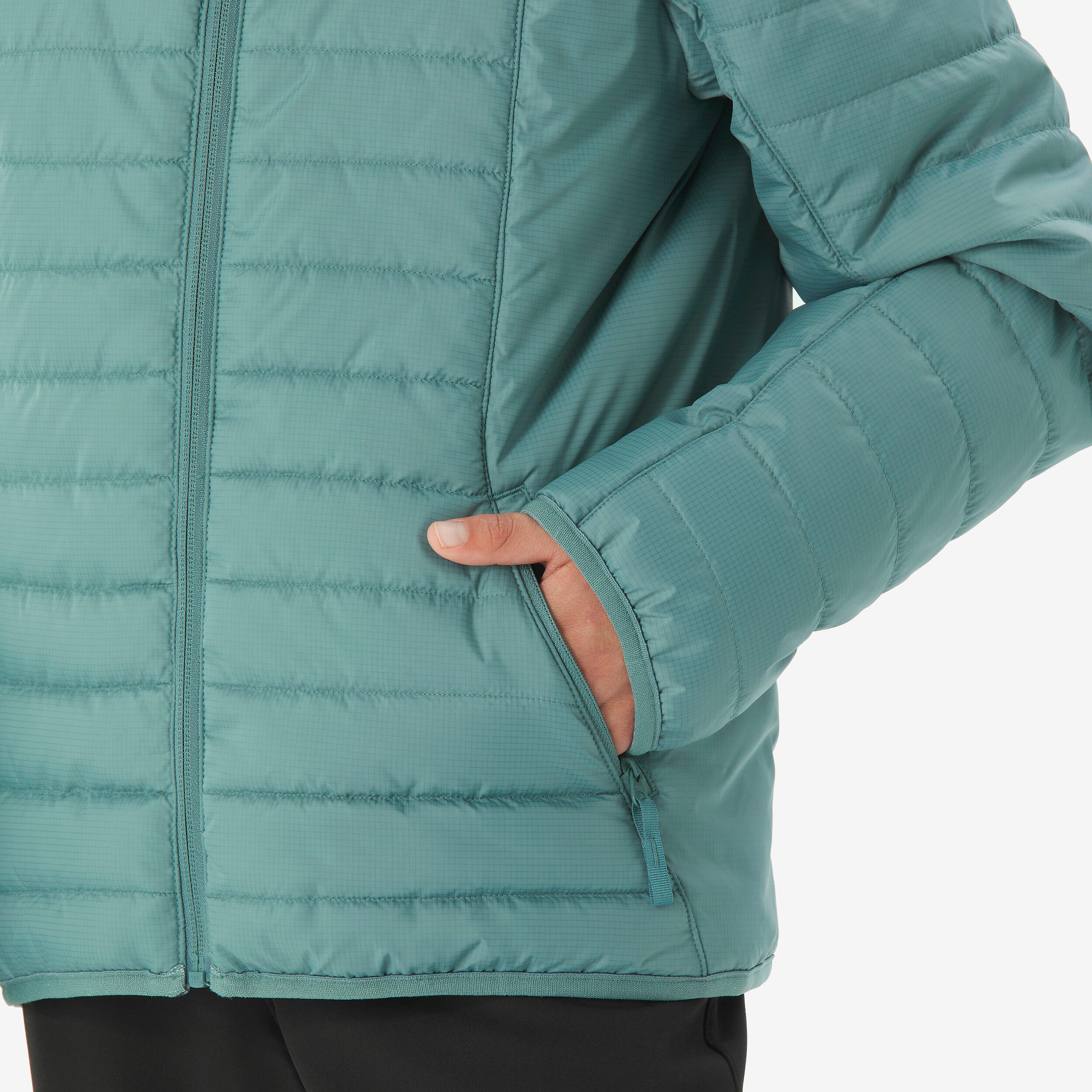 Wattierte leichte Jacke Kinder Gr. 122–170 - MH100 grün 5/7