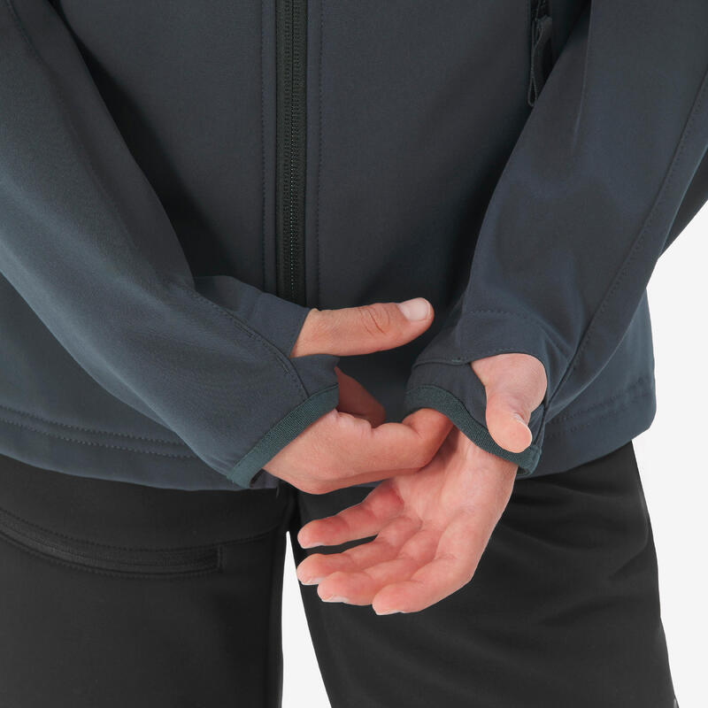 Kurtka softshell turystyczna dla dzieci Quechua MH900 