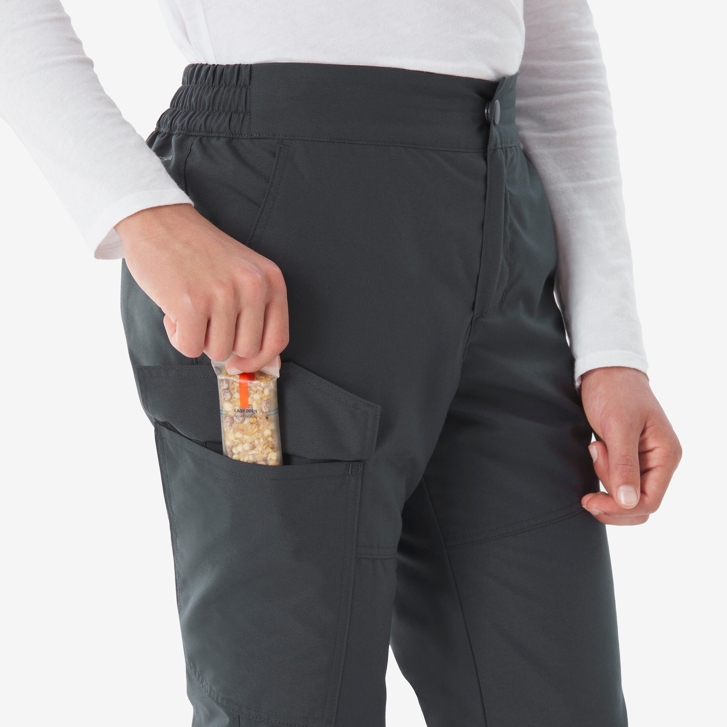 Kids’ warm trousers, 7-15 years NH100 - Grey