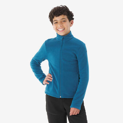 Polaire enfant 7-15 ans, MH100 zip bleu