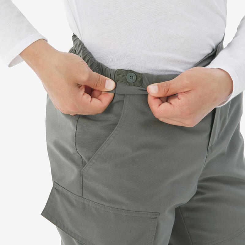 Pantalon călduros Drumeție NH100 Kaki Băieți 7-15 ani