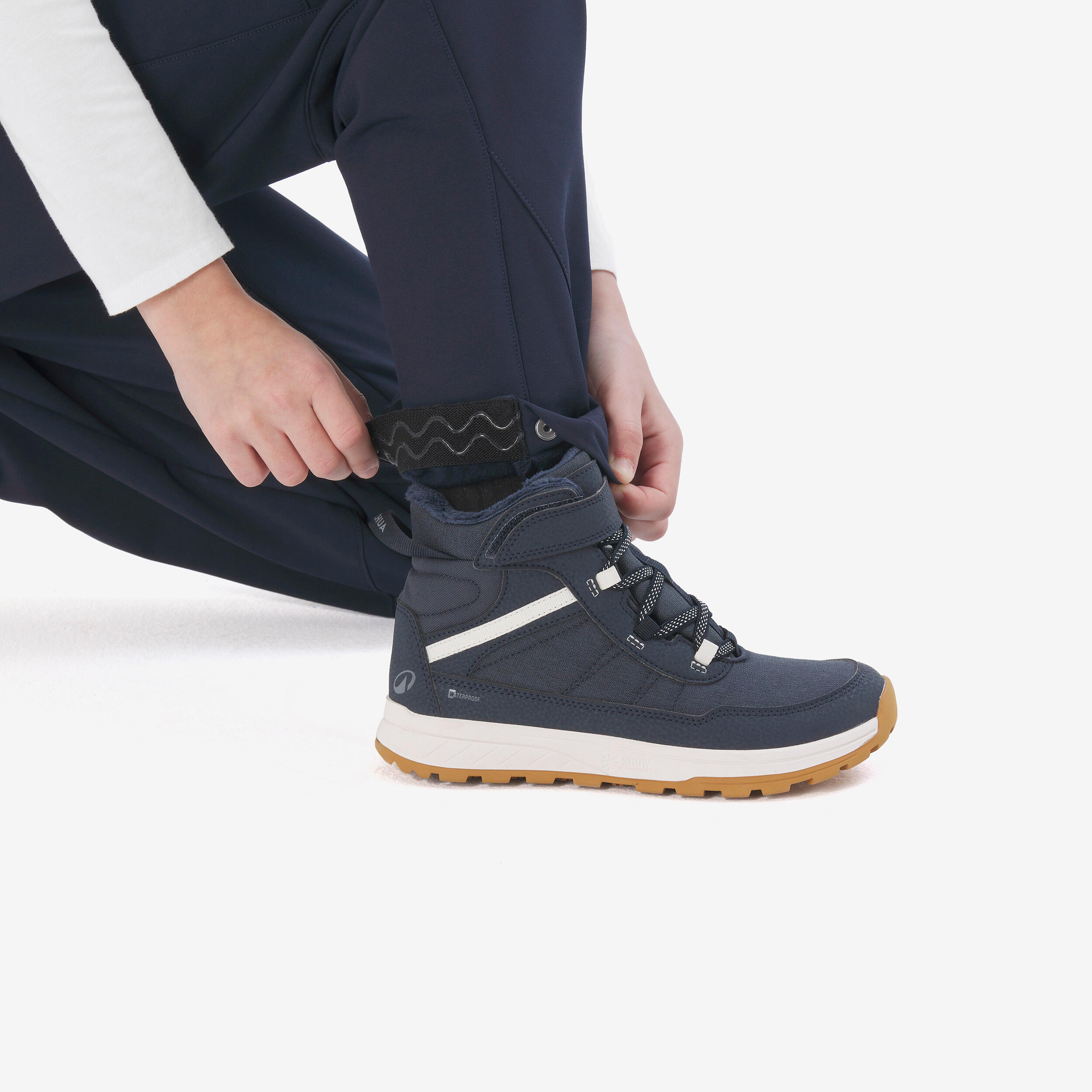 Pantalón de senderismo Softshell cálido niños 7-15 años MH500