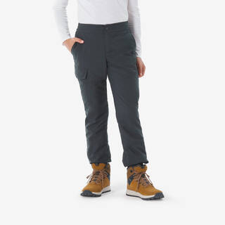Kids’ warm trousers, 7-15 years NH100 - Grey