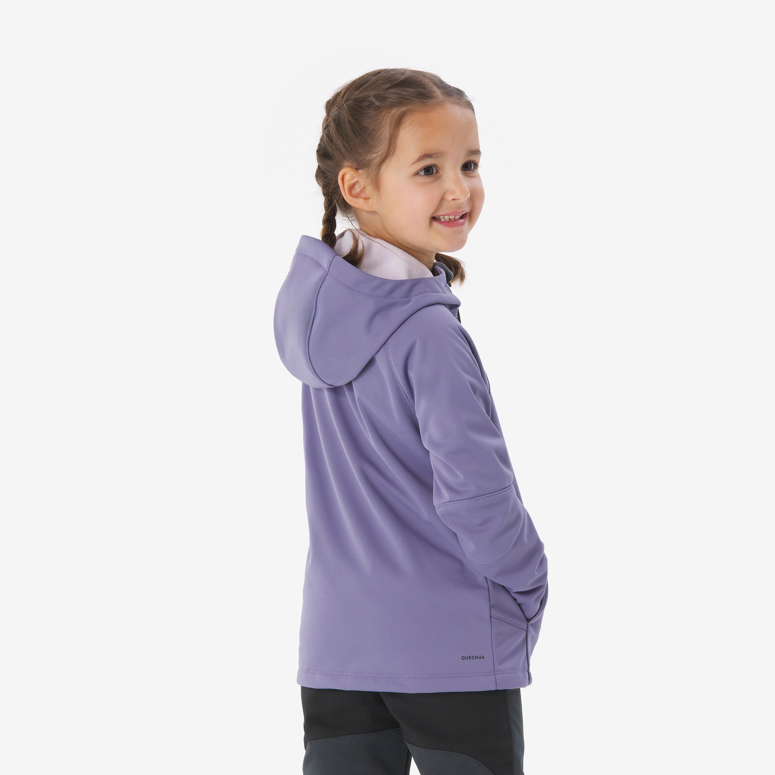 Veste softshell de randonnée enfant 2-6 ans, MH900 violet 4/11