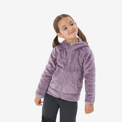 Veste polaire chaude de randonnée enfant 2-6 ans, NH500 zip bleu