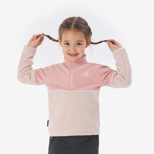 Forro polar de montaña y trekking media cremallera Niños 2-6 años Quechua MH500
