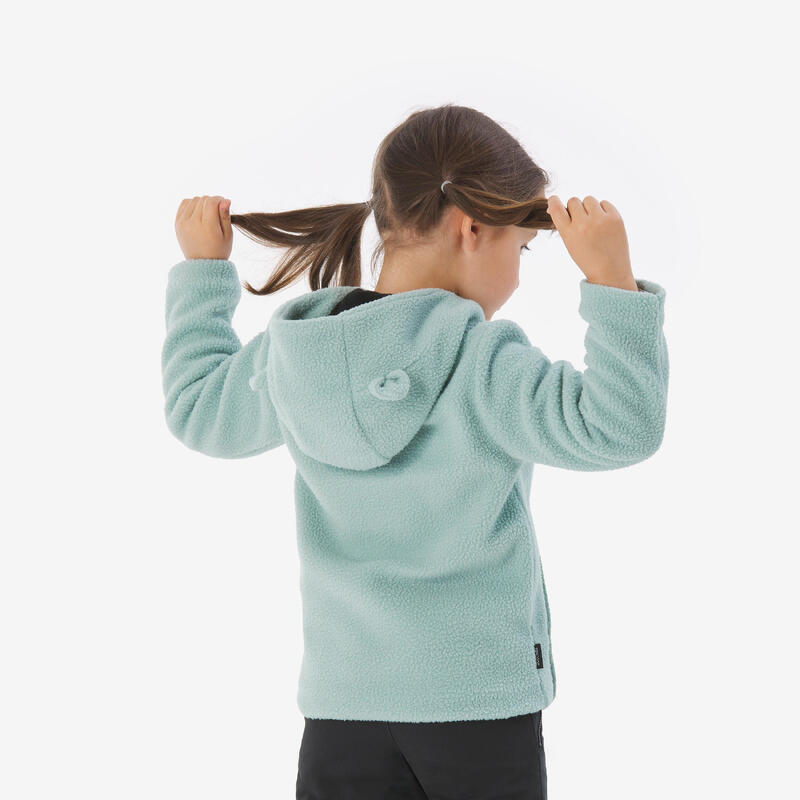 Veste polaire enfant 2-6 ans, sherpa NH500 vert