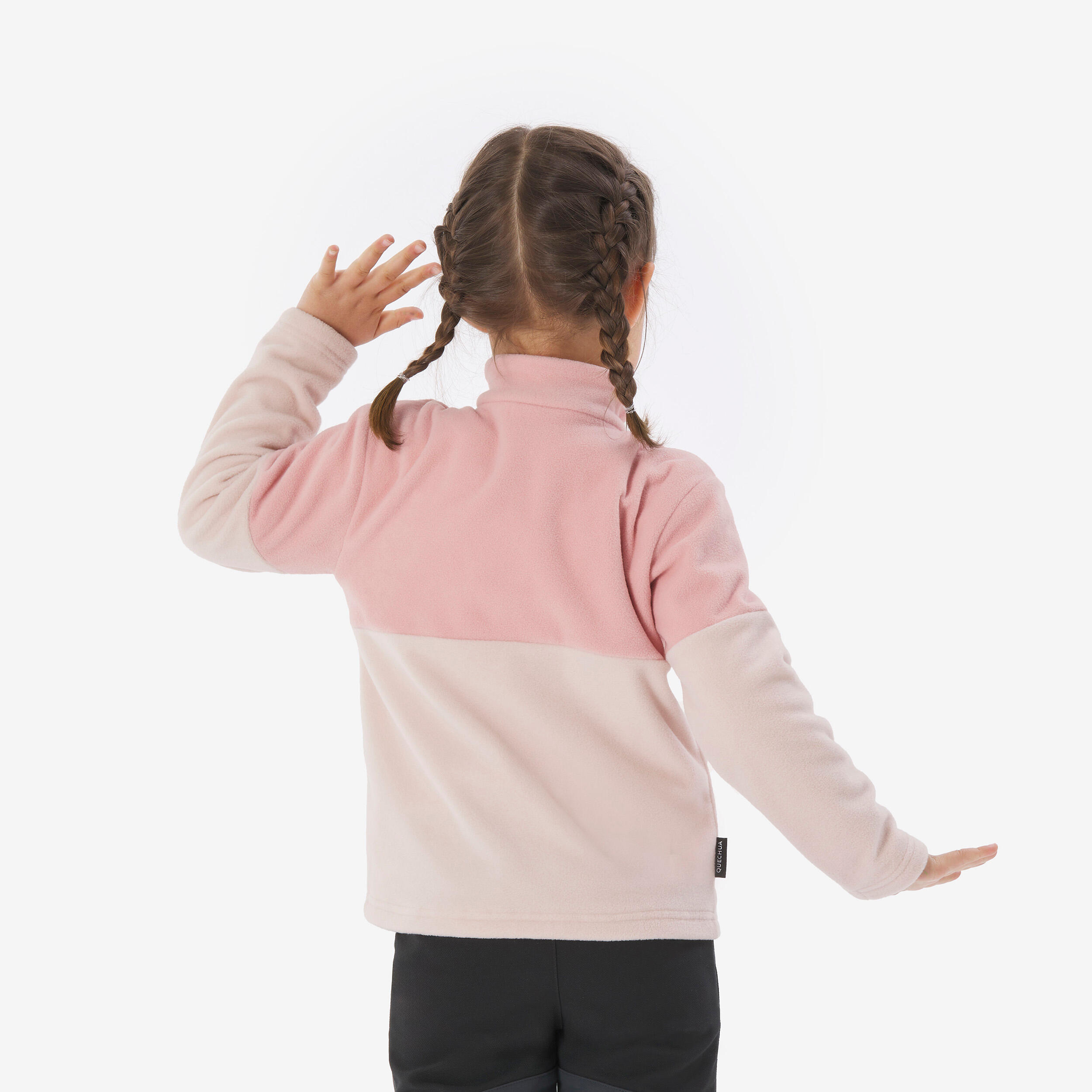 Polaire de randonnée enfant 2-6 ans, MH500 demi zip violet 4/6