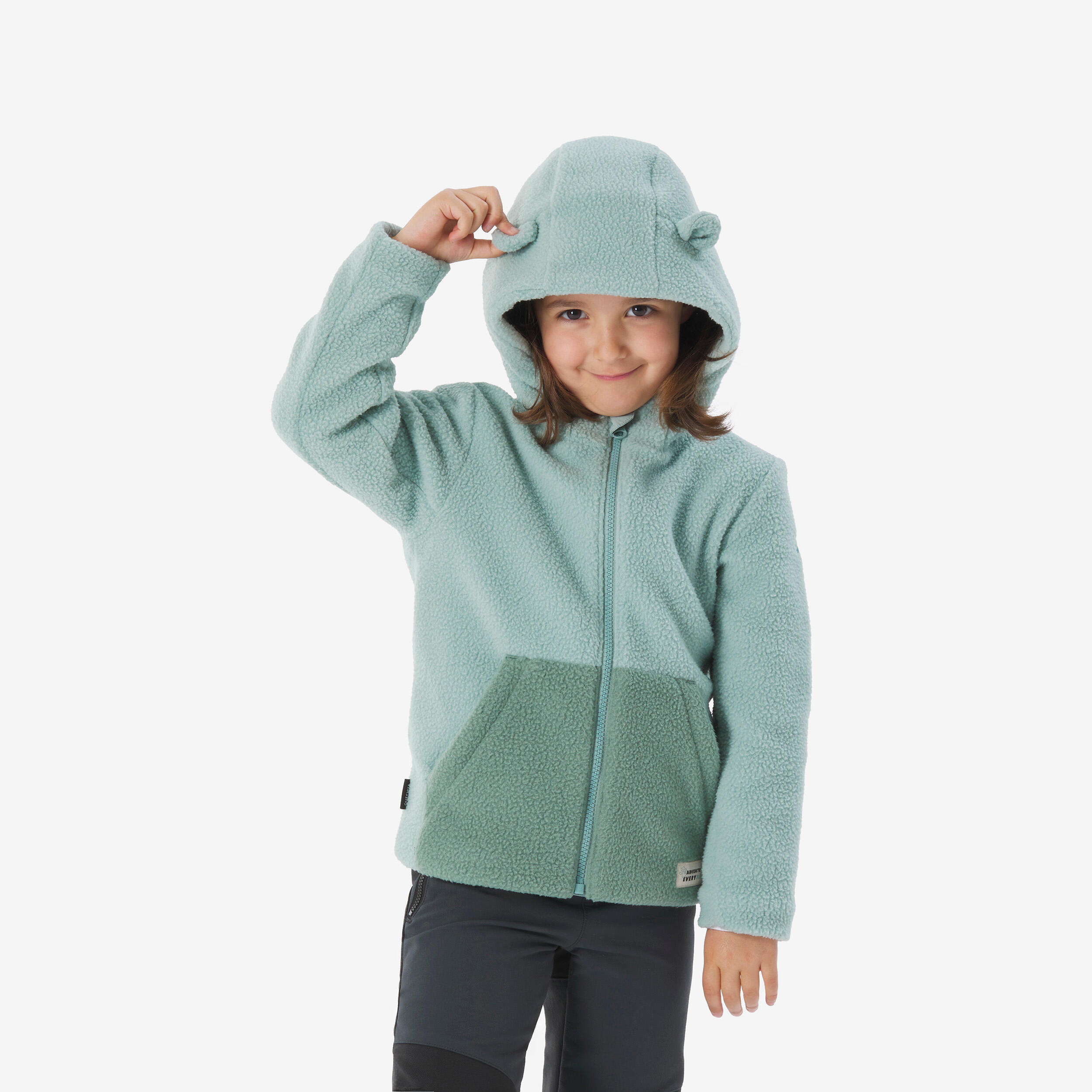 NH500 kids’ fleece - 2–6 years - Sherpa green-image-30