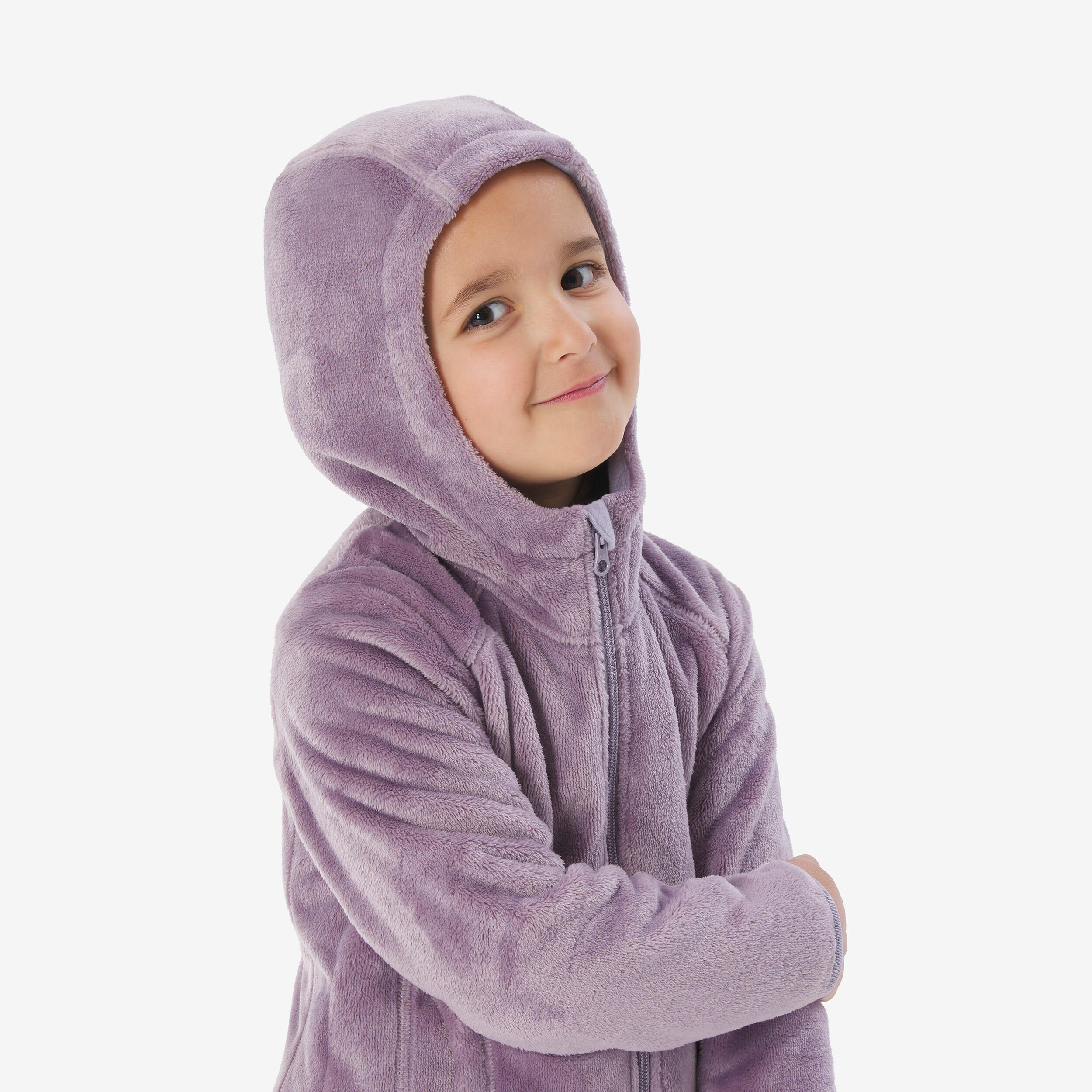 Veste de randonnée chaude en polaire enfant, NH 500 Âge 2-6 ans - QUECHUA