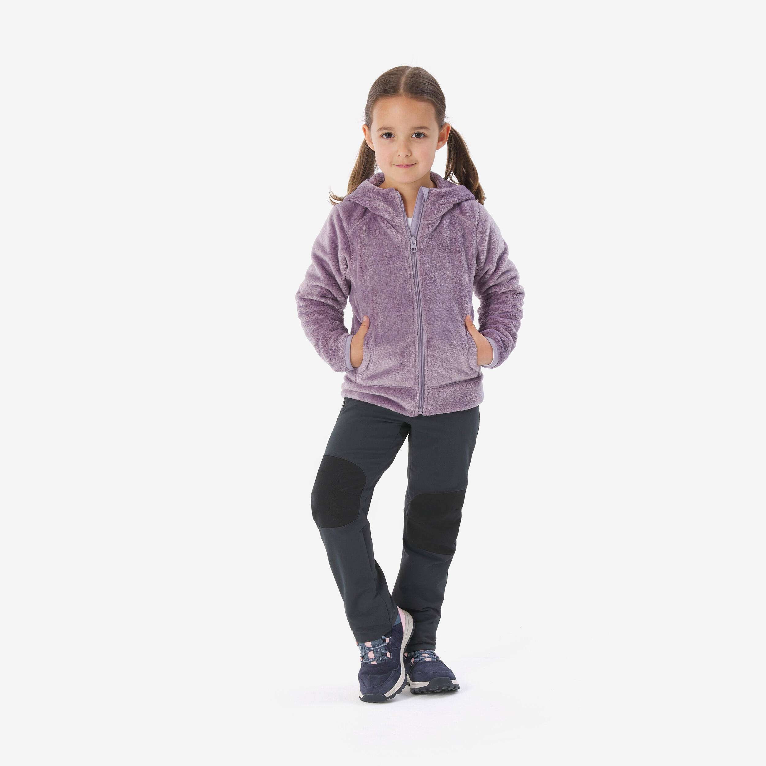Veste de randonnée chaude en polaire enfant, NH 500 Âge 2-6 ans 2/8
