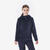 Veste polaire chaude de randonnée enfant 7-15 ans, NH500 zip bleu acier