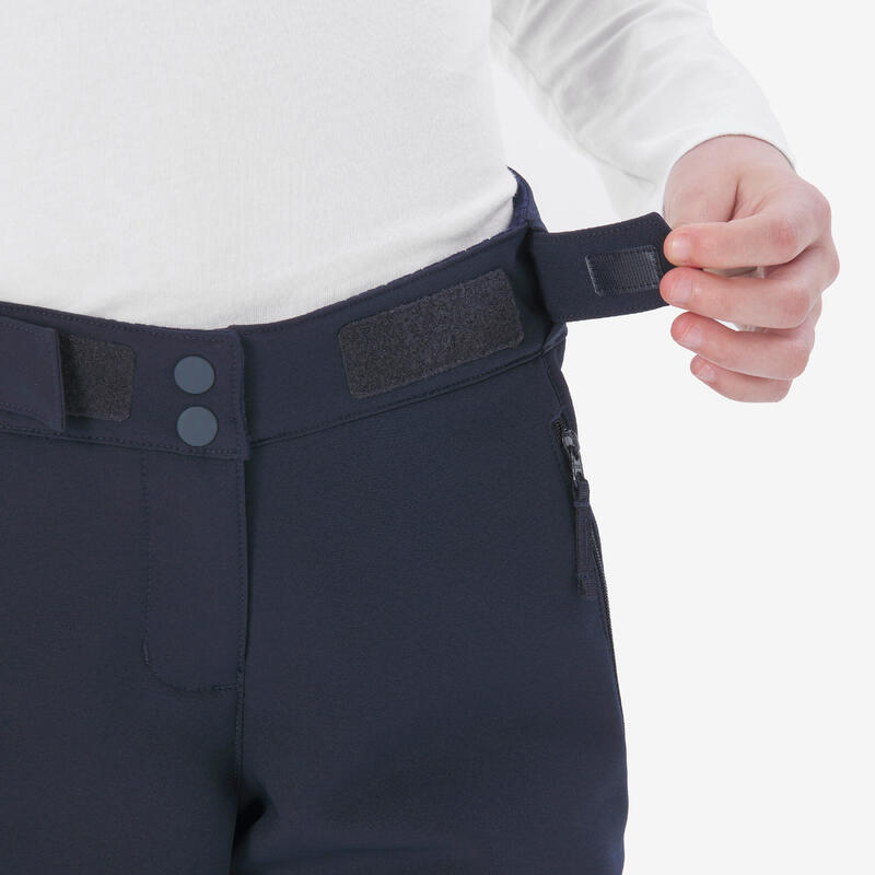 Pantalon de randonnée softshell chaud enfant 7-15 ans, MH500 bleu