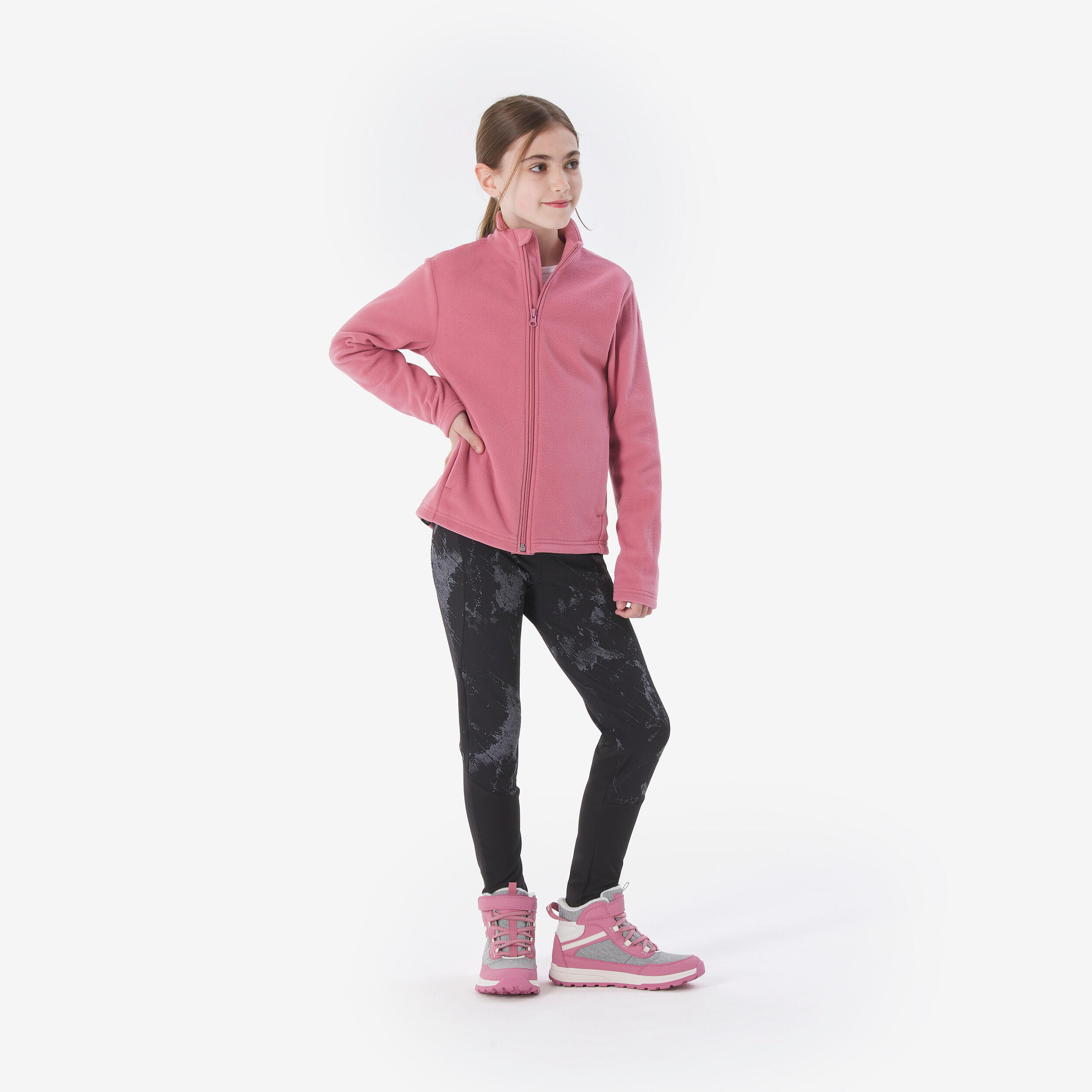 Kids’ Fleece Jacket, MH 100 Age 7–15 - QUECHUA