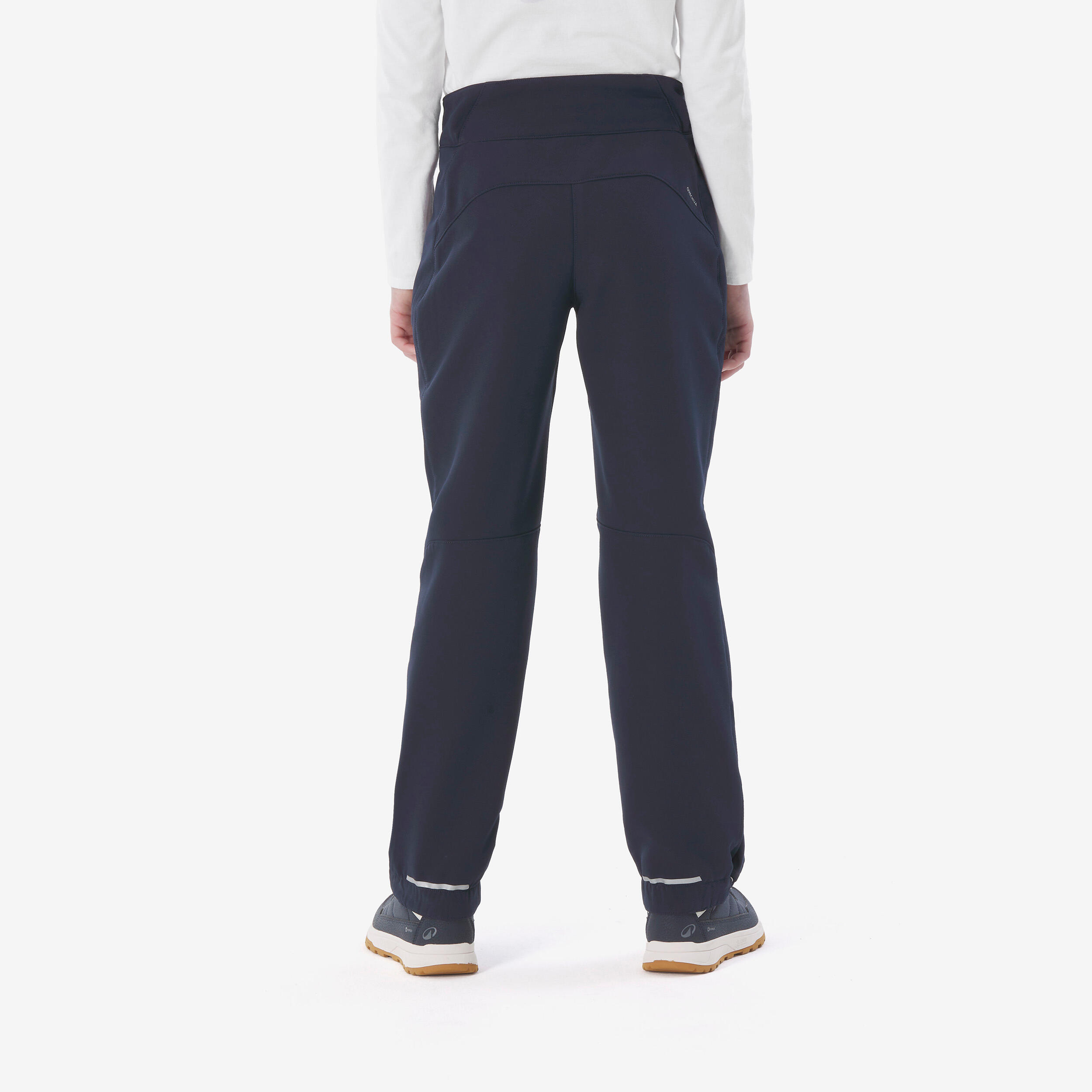 Calças Softshell de Caminhada Quentes Criança 7-15 anos MH500 Azul 5/9