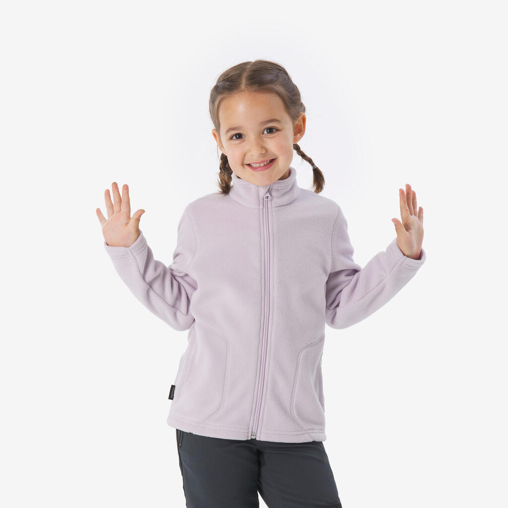 Laste matkafliis MH100 Zip, 2–6-aastastele, helelilla